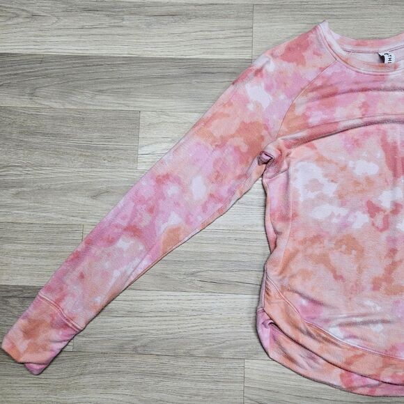 Athleta Womens Pink Tie Dye Longsleeve Shirt XS - Picture 3 of 9